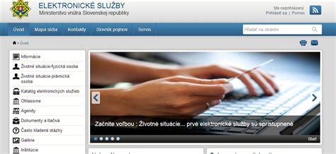 minv sk|Elektronické služ .